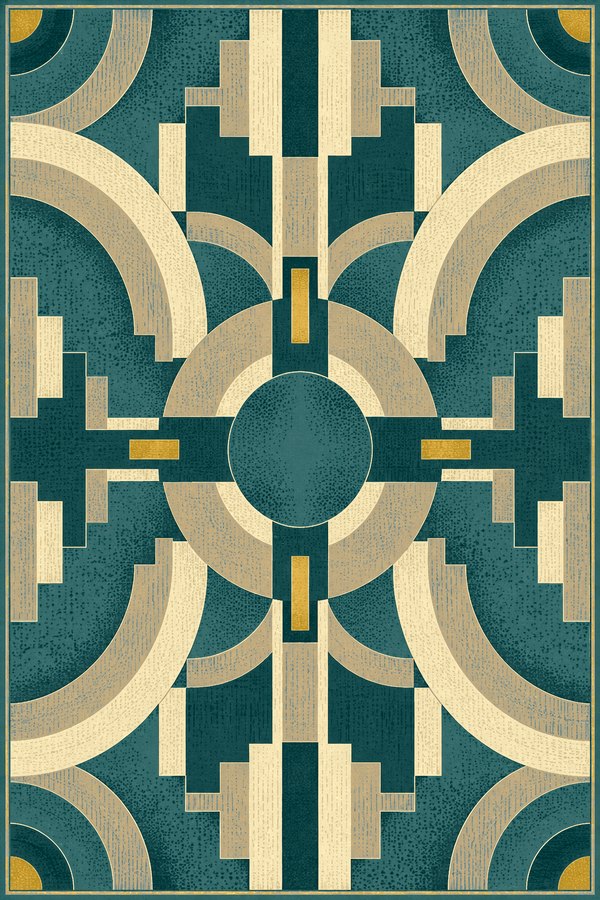 Teal & Mustard