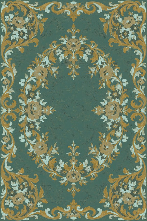 Teal & Mustard